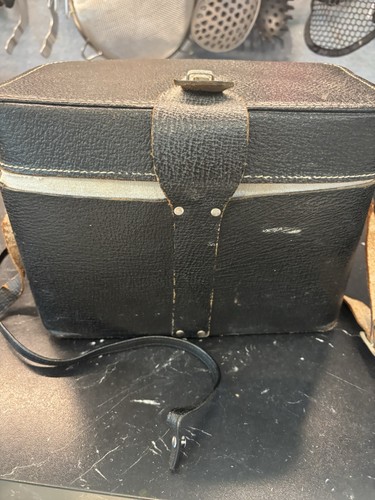 Braune leder kameratasche - leder-kameratasche, für