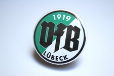 Button VfB Lübeck Pin Anstecker Gr 37 mm Fußball kein Trikot/Tor/Schuhe