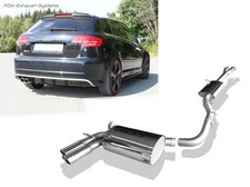  Edelstahl Sportauspuffanlage Audi RS3 Typ 8P 2x90mm eingerollt abgeschrägt