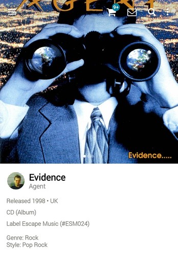 Agent evidence cd 1998 - ~,