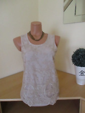 Young Couture by Barbara Schwarzer Damen Top Gr. 36 beige Spitze