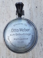 Dortmund Union Bier 1929 Jäger Stammtisch Deckel Stempel 800 Silber Bierkrug