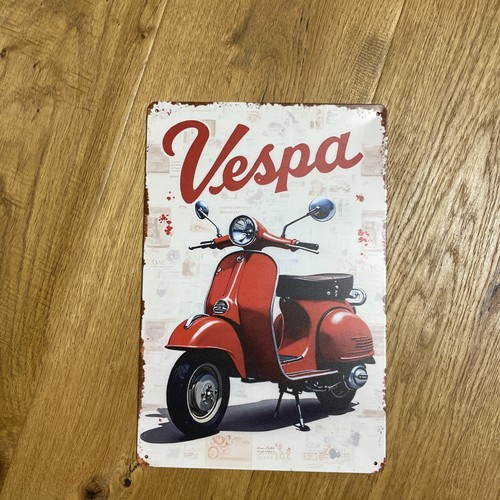 Vespa blechschild 20x30cm - vespa,