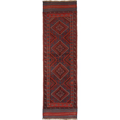 Afghan runner rug - runner, 244
