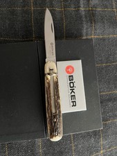 Böker Jagdmesser Drop Point Klinge