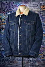 Levi denim sherpa - denim, trucker