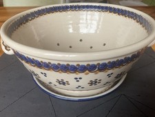 Obst-Gemüseschale Keramik Stempel EL Handarbeit Germany 24,5 Cm Rar, Selten