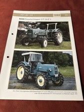 MAN Dieselschlepper 2P1 / 4P1  Weltbild Prospekt 1960 Brochure