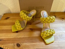 Tolle Steve Madden high Heel Pantoletten gelb Gr.42 neuwertig, Extravagant