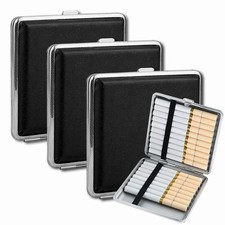 Zigarettenetui, 3 Stück Zigarettenbox Metall mit Magnetverschluss