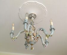 Porzellankronleuchter, vintage, Neapel, königl. Manufaktur Capodimonte?