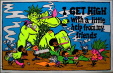 BLACKLIGHT - 1973 - Plakat - Dope - I Get High - Original - Schwarzlicht - Poste