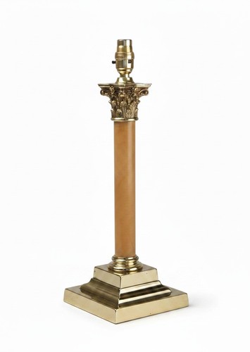 Tischlampe marmor und messing - tischlampe,