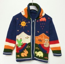 Kinder Strickjacke Dunkelblau