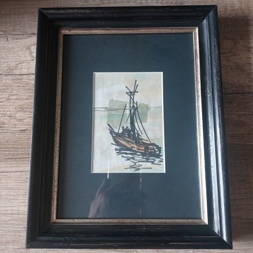 Original aquarell tusche - aquarell,