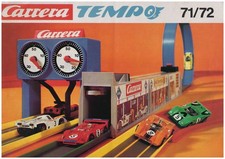 Carrera TEMPO Vintage Prospekt Flyer 71/72 Slotcar Autorennbahn Modelle Zubehör