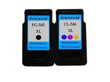Set 2 Premium Druckerpatronen XL für Canon PG-545 CL-546 PIXMA IP2850 MG2450