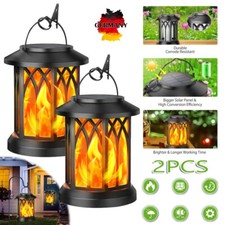 2er Solar Laterne Flammenlicht