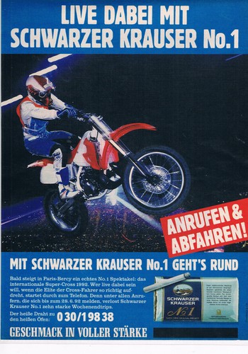 Schwarzer krauser werbeanzeige - schwarzer,