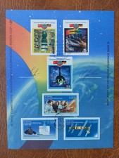 Gedenkblatt DDR-10 Jahre bemannter Weltraumflug UdSSR-DDR mit Autogramm S. Jähn