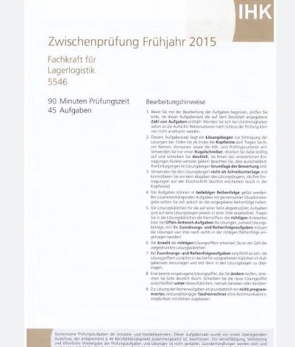 Zischenprüfung zur fachkraft - zischenprüfung,