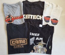 6 T-Shirts Gr. S beliebter Angelmarken: Lunker City, Bass Assassin, Keitech
