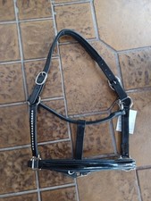 Lederhalfter Halfter / Strass und Lack verstellbar Full
