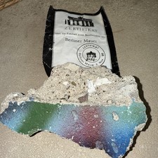 BERLINER MAUER - 1 MAUERSTÜCK mit Zertifikat 