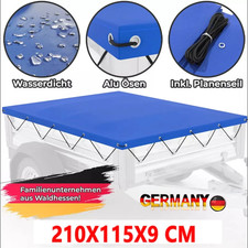 Anhänger-Plane 210 x 115 cm Flachplane Stema 750kg Abdeckplane für Anhänger PKW