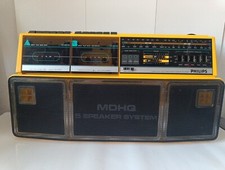 Philips D8304 Moving Sound Boombox Radio Cassette Recorder Ghettoblaster [G]