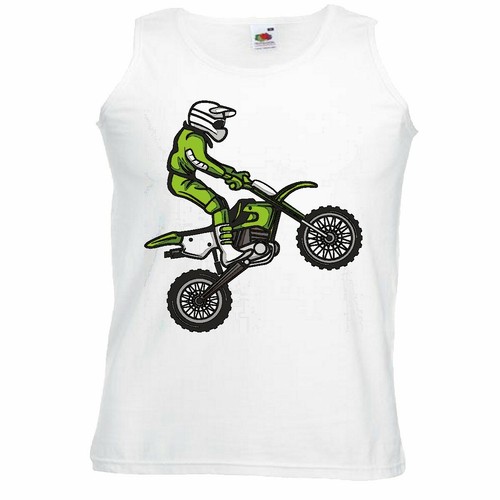 Tank top motocross silhouette - top,