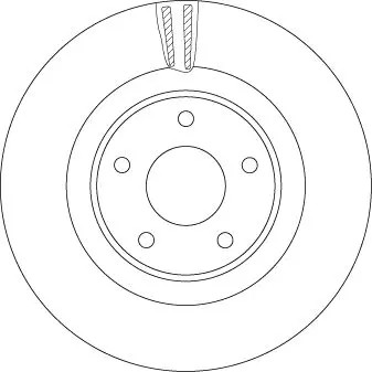 Bremsscheibe belüftet - 2x,