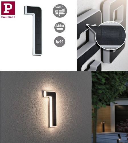 Paulmann solar hausnummer 1 - hausnummer, nr.1