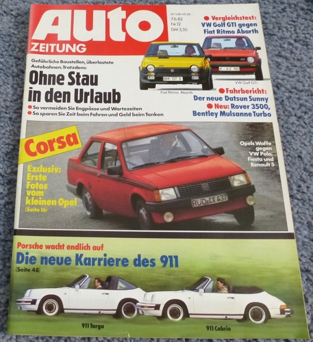 Auto zeitung 1982 porsche - auto,
