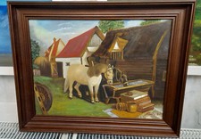 Bauernhof Pferde auf