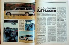 Sport Auto 01/1980 Mercedes 280 TE W123 von Zender mit 215PS in einer seltenen V