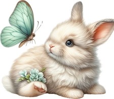 10x rabbit and butterfly