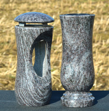 Grablaterne Vase Grablicht