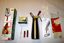 Top iSi Gourmet Whip 500ml Sahnespender Edelstahlausführung + 10Sahnekapseln Top