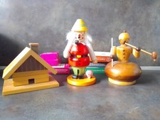 Konvolut- alte Räuchermännchen und Haus- Erzgebirge- Crottendorfer Räucherkerzen