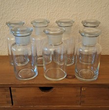 Vorratsglas Apothekerglas klar Weithalsglas mit eingeschliffenem Deckel 200ml