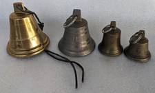 4 Glocken Bronze Messing