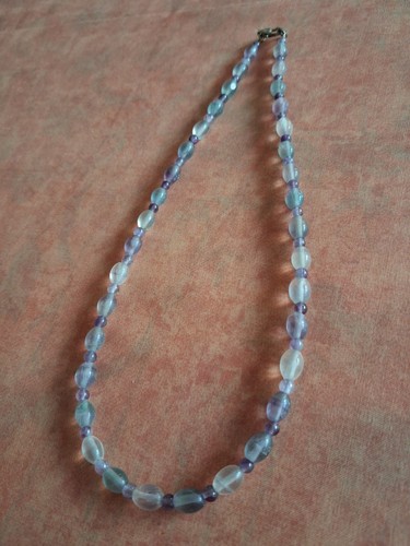 Neu halskette aus fluorit - halskette,