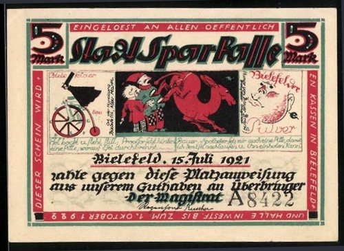 Notgeld bielefeld 1921 - bielefeld, 1921,