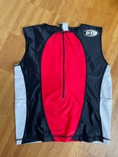 DeSoto Triathlon Top Damen, Gr. L, schwarz, rot, weiß