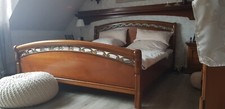 Italienisches Schlafzimmerbett mit 2 Nachttische