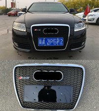 RS6 Stil Schwarz+Chrome