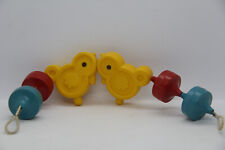 DDR Kinderrassel Kinderwagenkette Enten Rassel Wagenkette Klapper Rasselkette