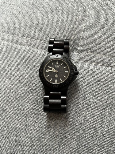 Wewood schwarze uhr echtes - wewood,