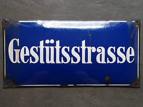 Emailleschild straßenschild - emailleschild, +